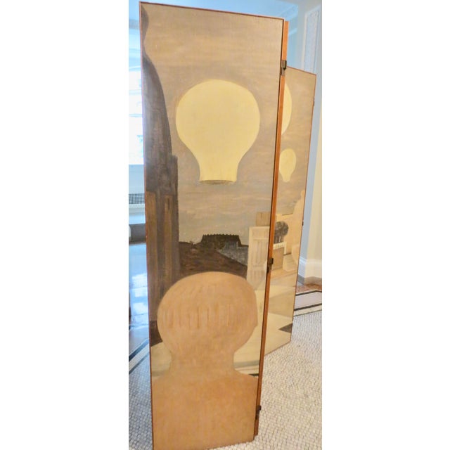 Salvatore Fiume Italian Floor Screen Dated 1954 For Sale - Image 13 of 17