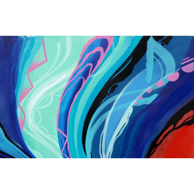 Tyler Filkins Mixed Media Abstract Expressionist Mars Golden Celestial Spirit Visionary Art 2017 For Sale - Image 4 of 7