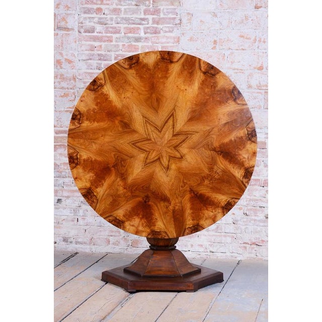 Biedermeier Dining Table in Walnut, Czechia, 1830s For Sale - Image 6 of 18