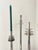 Vintage Art Deco Modernist Chrome Candlesticks, 1930s, Set of 3 For Sale - Image 11 of 17