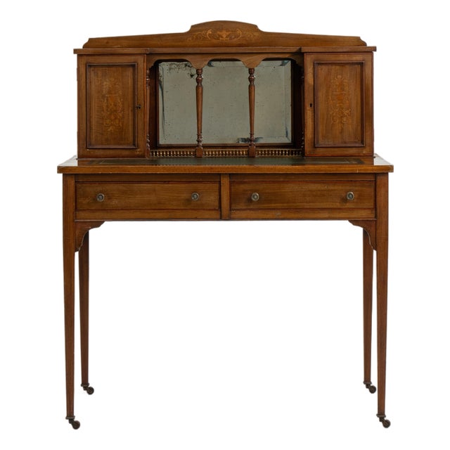 19th Century Edwardian Secretary Desk For Sale