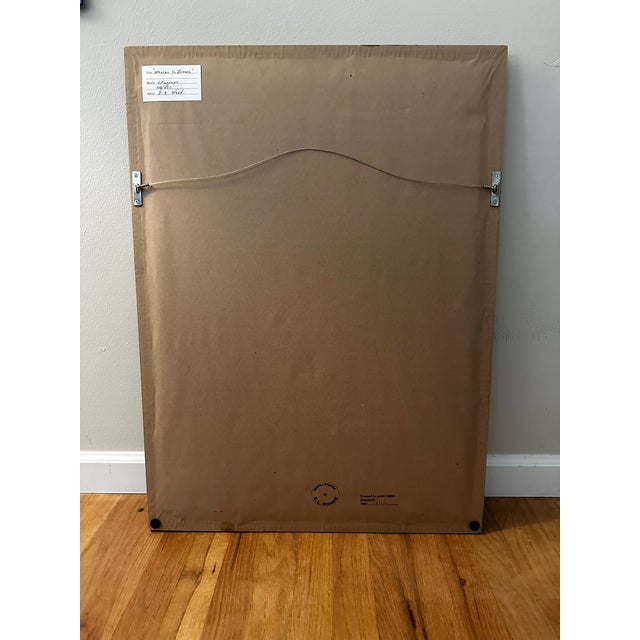 This rare and unique 1990 lithograph titled "Woman in Brown" by Barbara A. Wood is pencil signed and numbered 208/450. The...