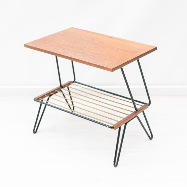 Black Magazine Table, 1960s For Sale - Image 15 of 15