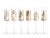 Contemporary Festivity Champagne Flutes, Set of 6 For Sale - Image 3 of 3