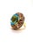 Bochic “Orient” Vintage Diamond, Blue Topaz & Pink Tourmaline Ring Set 18K & Sil For Sale In New York - Image 6 of 11