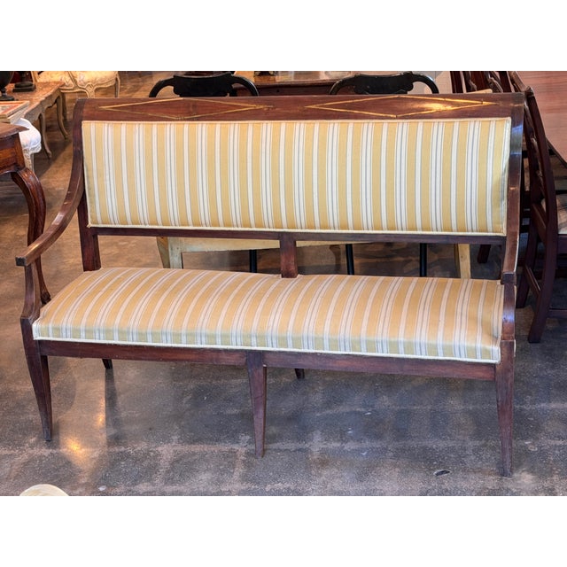 Wood Early 19th Century Empire Settee For Sale - Image 7 of 15