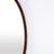 Wood Oval Mirror with Slim Dark Wood Frame, 20th Century For Sale - Image 7 of 8