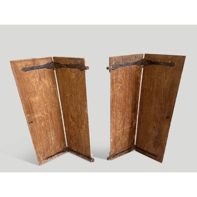 1900s Andrianna Shamaris Century Old Shutters or Wall Hanging For Sale - Image 17 of 18