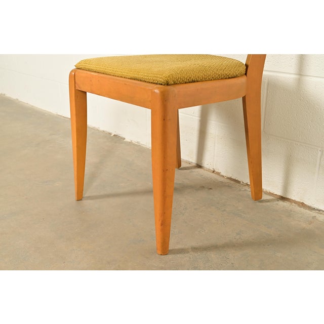 Heywood Wakefield Mid-Century Modern Solid Maple Dining Chairs, Set of Six For Sale - Image 9 of 13