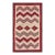 Awesome Ivory Background Color and Tribal Geometric Design Antique American Navajo Flatweave Rug For Sale