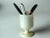 Mid-Century Modern 1970s Vintage - Onyx Pen Holder, Onyx Goblet, Handmade in Italy For Sale - Image 3 of 8