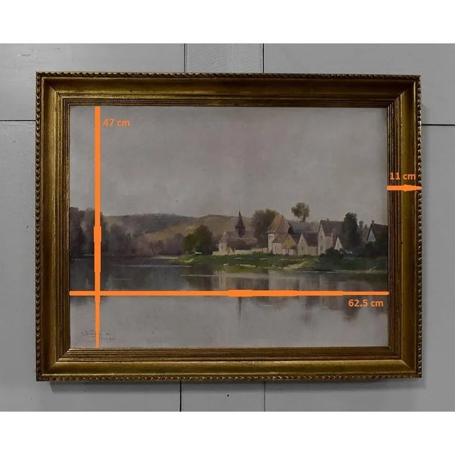 A. Delahogue, Gold Framed Canvas Painting, 1892 For Sale - Image 15 of 18