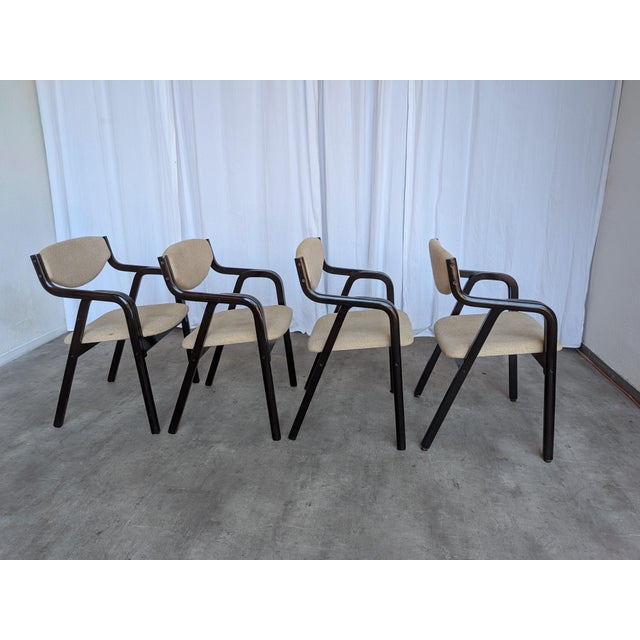 Vintage Bentwood Dining Chairs, 1970s, Set of 4 For Sale - Image 11 of 18