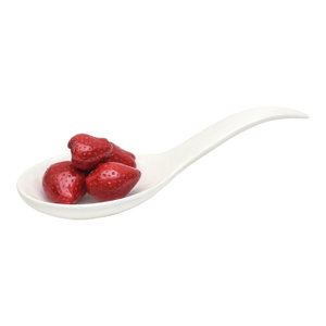 Pop Art Ceramic Elongated Spoon Sculpture With Strawberry Motif 1990's