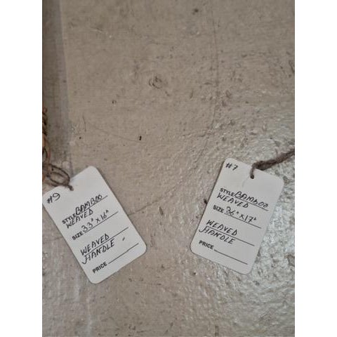 Late 20th Century Pair of Vintage Bamboo Hand Brooms For Sale - Image 5 of 5