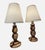 Vintage Danish-Modern Studio Craft Two-Tone Hand-Turned Wood Table Lamps - a Pair For Sale - Image 4 of 16