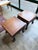Chinoiserie Pair of Vintage Asian Chinoiserie Carved Hardwood Low Side Tables For Sale - Image 3 of 8
