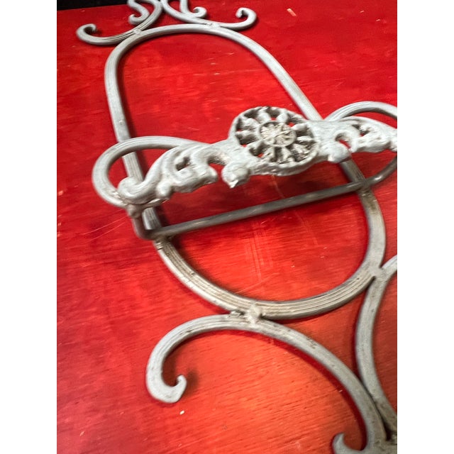 Oval Shaped Metal Wall Hanging Plate Holder For Sale In Atlanta - Image 6 of 6