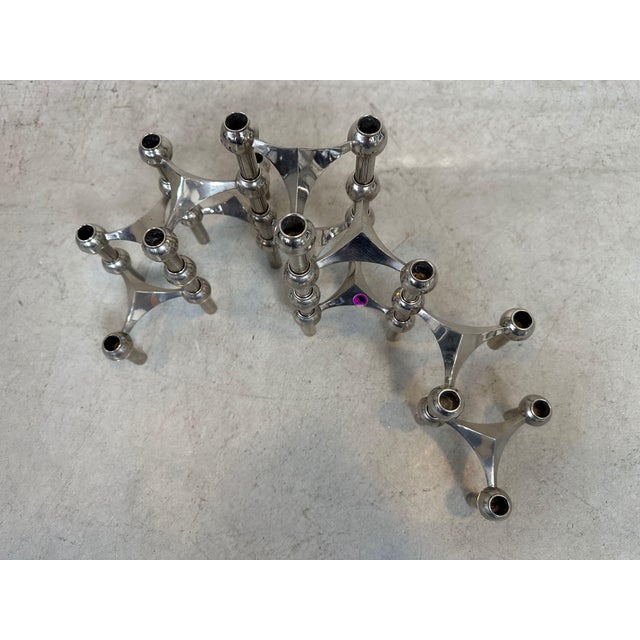1970s Candlesticks by Hans Nagel and Werner Stoff for BMF, 1970s, Set of 10 For Sale - Image 5 of 9