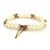 1990s Mikimoto Estate Akoya Pearl Double Strand Bracelet 6.5" 14k Gold 5.5 mm For Sale - Image 4 of 9