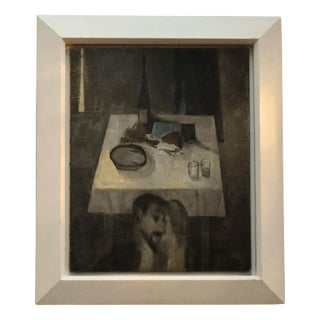 British School Artist, Still Life with Lovers, Mid-20th Century, Oil on Canvas, Framed For Sale
