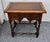 Brown Antique Walnut Table William and Mary Style Accent Side 3 Drawers For Sale - Image 8 of 16
