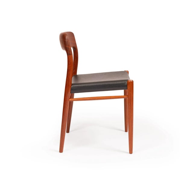 Wood Vintage Niels Otto Møller Model 75 Dining Chairs in Solid Teak (Set of 4) For Sale - Image 7 of 11