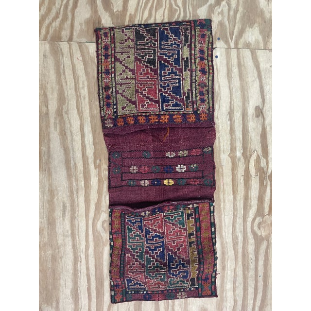 Antique Tribal Storage Bag (Khorjin Face), 16" X 40" For Sale - Image 10 of 10