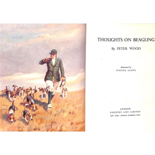 Traditional "Thoughts on Beagling" 1938 Wood, Peter For Sale - Image 3 of 10