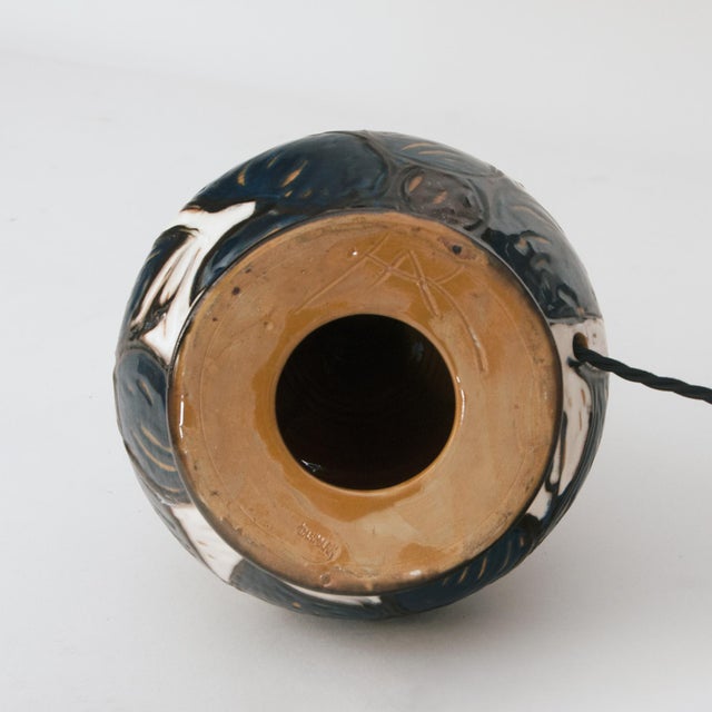 Table Lamp from the Kähler Workshop, 1920s, in Very Good conditions. Designed 1920 to 1949 UK Plug (up to 250V).The wiring...