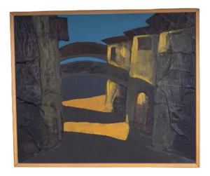 Abstract Landscape, Oil, Framed