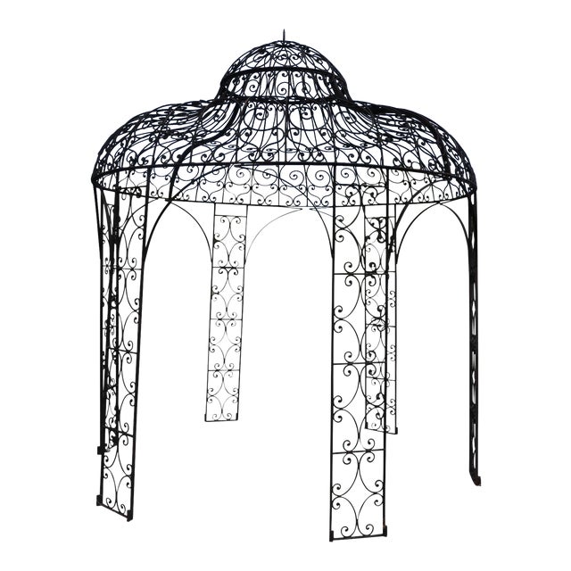 Mediterranean Style Wrought Iron Gazebo Chairish