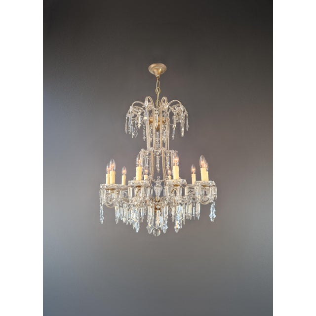Late 19th Century Antique French Crystal Chandelier Directoire Style Louis XVI Influence - Restored For Sale - Image 5 of 12