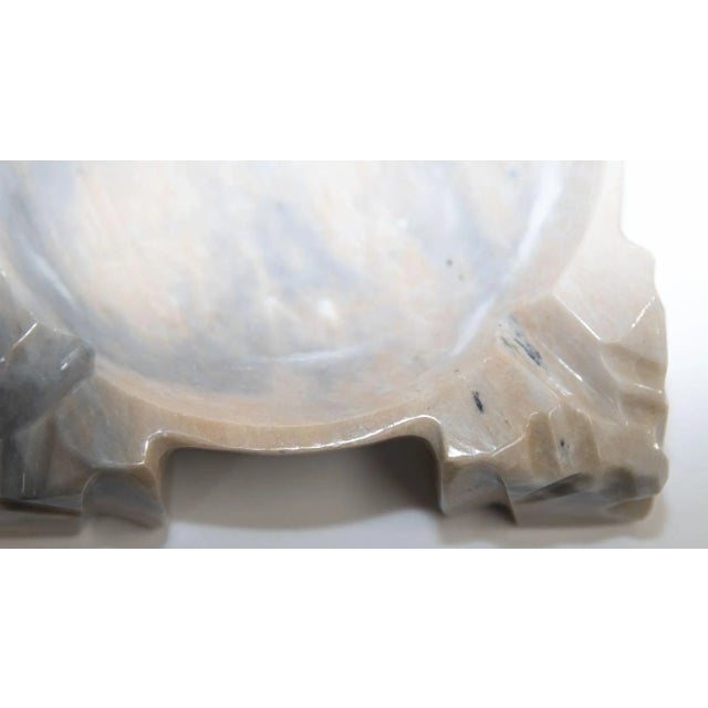 Stone Vintage Mayan Ashtray Centerpiece Aztec Marble Large Centerpiece For Sale - Image 7 of 13