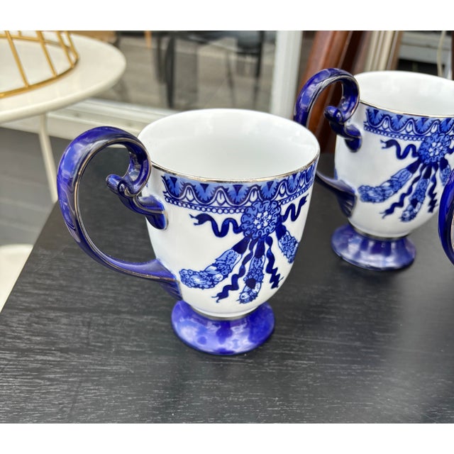 1990s Bombay Mugs- Set of 5 For Sale - Image 4 of 5