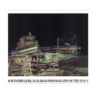 1989 O. Winston Link 'Train #21 Over Bridge 5 West Bound Out of Norfolk, Virginia' Photography Belgium Offset Lithograph For Sale