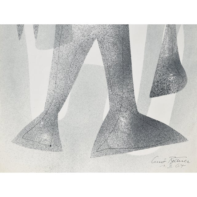 Ernst Bräuer, Abstract Form II, 1964, Lithograph and Ink For Sale - Image 7 of 13