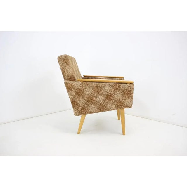 Mid-Century Armchair, Czechoslovakia, 1960s For Sale - Image 6 of 11