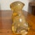 Mid 20th Century Vintage Degenhart “Pooch” Dog Figurine in Peach Opalescent Glass – Uv Reactive Glowing For Sale - Image 5 of 8