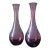 Vintage 1990s Amethyst Vases, Made in Spain - a Pair For Sale