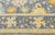 Modern Hand-Knotted Oushak Style Wool Rug in Slate Blue, Ochre & Pastel Accents For Sale In New York - Image 6 of 11