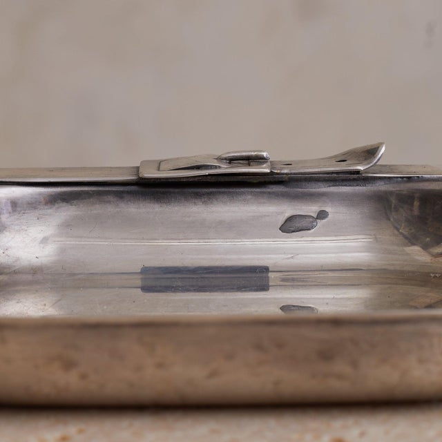 Maria Pergay French Silver-Plated Belt Vide Poche by Maria Pergay, 1960s For Sale - Image 4 of 7