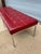 Florence Knoll for Knoll Ox Blood Leather Bench, 2 Available For Sale In Philadelphia - Image 6 of 12