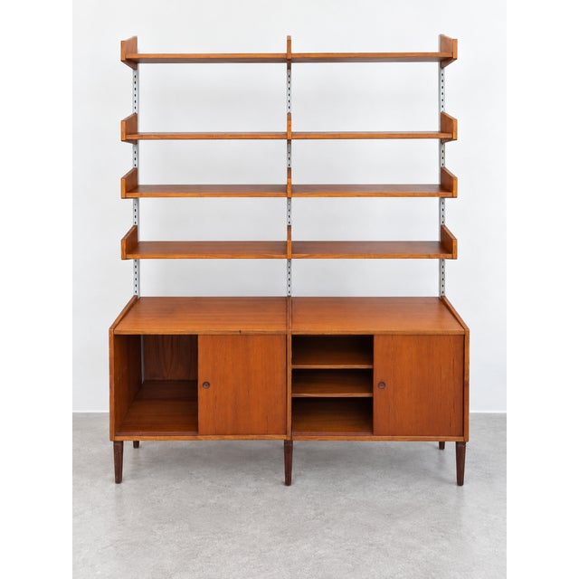 Scandinavian Teak Bookcase, Denmark, 1960s For Sale - Image 10 of 13