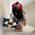 Vintage Native 2 Set Traditional Mexican Huichol Hand-Decorated Dolls -14 Inches For Sale In Los Angeles - Image 6 of 11