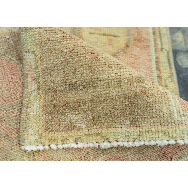 Turkish Mini Rug Oriental Hand Knotted Vintage Rug 1'6" x 2'11" #20763 For Sale In Houston - Image 6 of 8