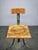 Industrial Height-Adjustable Swivel Workshop Chair, Former Czechoslovakia, 1940s For Sale - Image 14 of 16