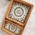 This set of three rectangular trays is made of hand-made rattan weaving and mother-of-pearl inlay techniques. The natural...