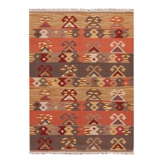21st Century Modern Kilim Rug 4 '9'' X 6' 8'' For Sale