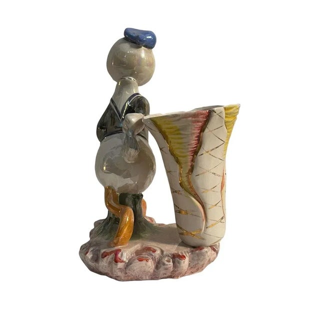 Polychrome Ceramic Figurine of Donald Duck, 20th Century For Sale - Image 4 of 8